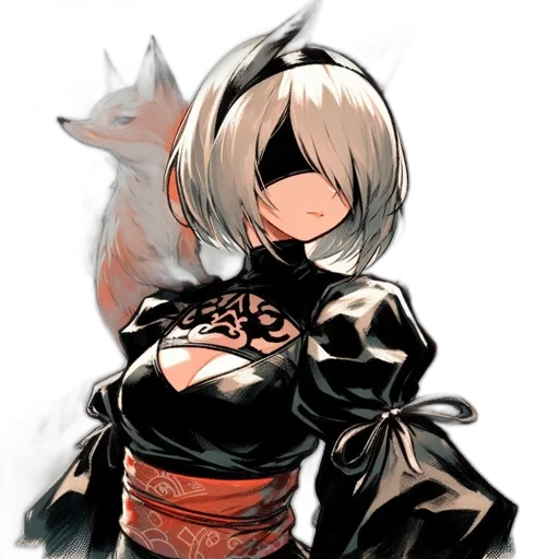 mask, dress, weapon, animal, concept art, fantasy art, pixel art, anime transparent PNG cut-out