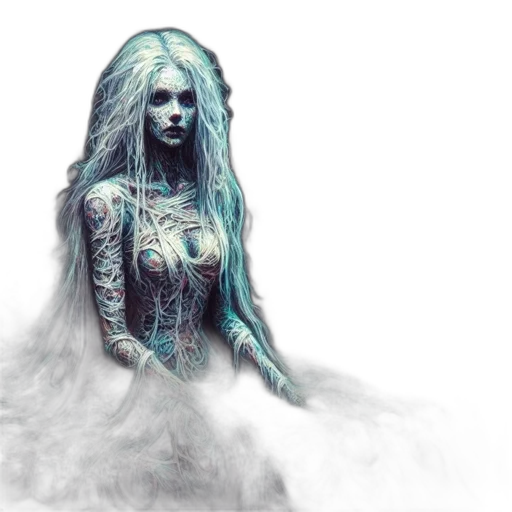 dress, fantasy art, concept art, pixel art, comic book art, blue, pastel, dark transparent PNG cut-out