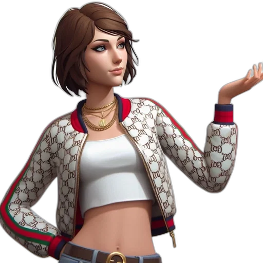 jacket, staff, jewelry, concept art, fantasy art, pixel art, 3d render, animated transparent PNG cut-out