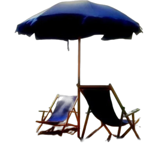 umbrella, furniture, staff, hat, 3d render, photorealistic, concept art, beach transparent PNG cut-out
