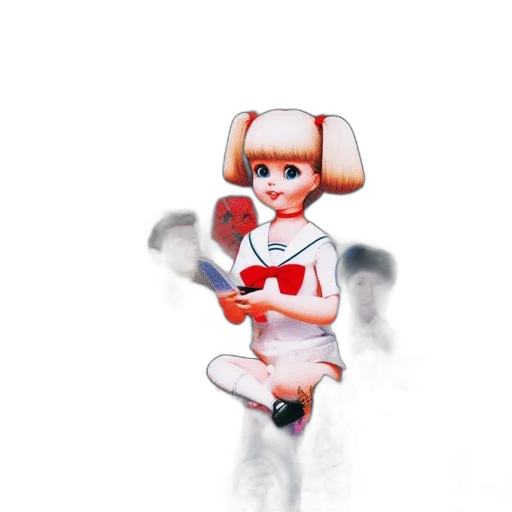 robot, staff, weapon, dress, 3d render, concept art, pixel art, cartoon transparent PNG cut-out