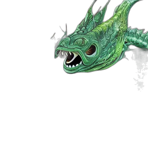dragon, creature, animal, staff, concept art, fantasy art, 3d render, pixel art transparent PNG cut-out