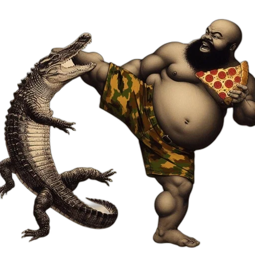 food, animal, dragon, creature, concept art, fantasy art, pixel art, comic book art transparent PNG cut-out