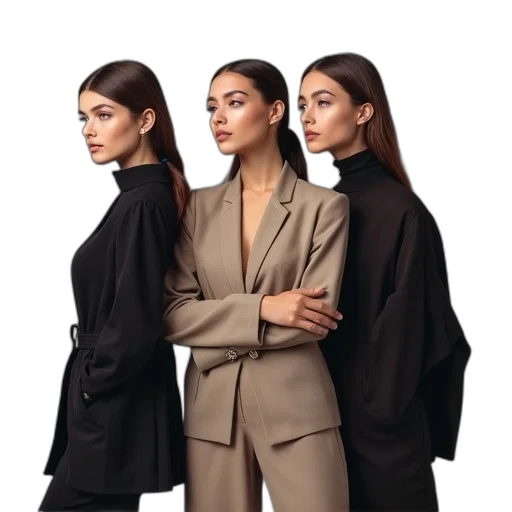 jacket, staff, jewelry, face transparent PNG cut-out