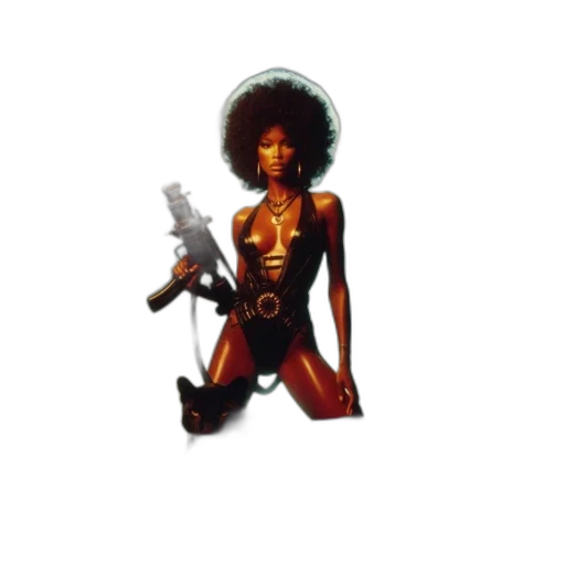 weapon, staff, jewelry, hair, pixel art, concept art, comic book art, fantasy art transparent PNG cut-out