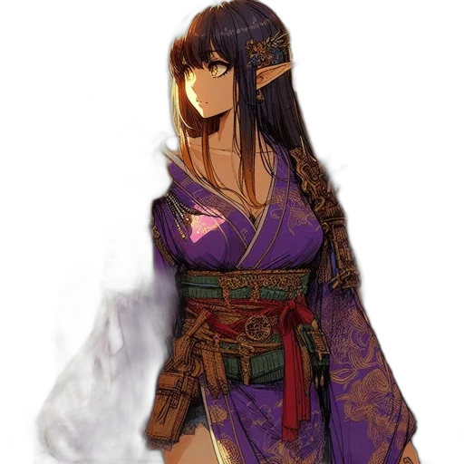 dress, staff, mask, dragon, fantasy art, concept art, anime, pixel art transparent PNG cut-out