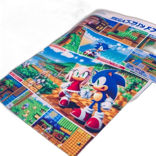 3d render, concept art, pixel art, blue, japanese, video, game, magazine transparent PNG cut-out