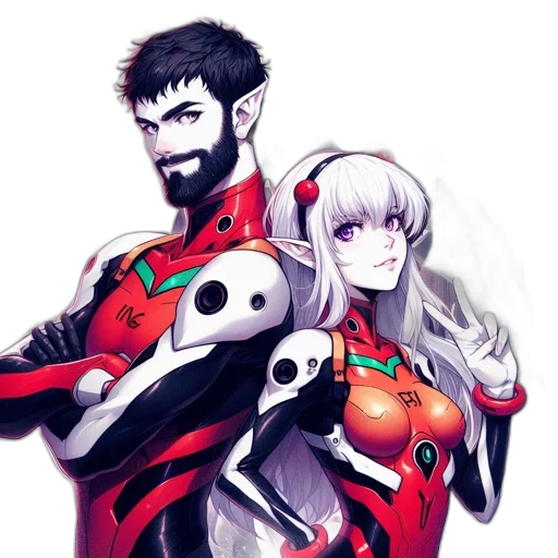 robot, anime, concept art, fantasy art transparent PNG cut-out