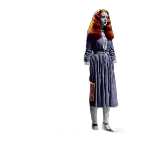 dress, staff, creature, jacket, concept art, 3d render, fantasy art, vintage transparent PNG cut-out