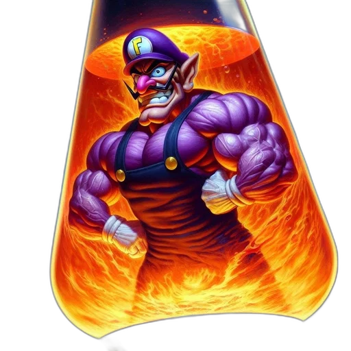 bottle, weapon, concept art, comic book art, pixel art, fire, anthropomorphic, warrior-like transparent PNG cut-out