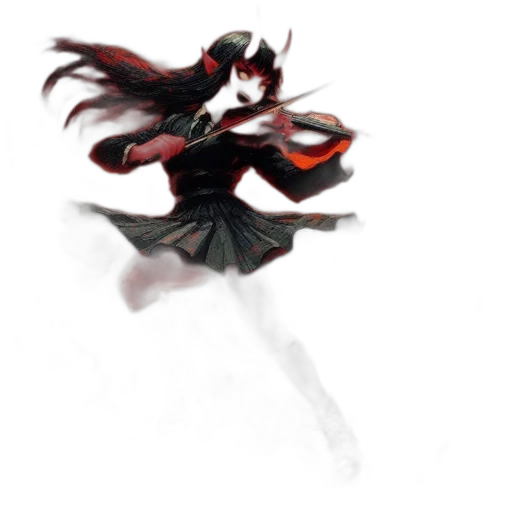 dress, staff, weapon, mask, concept art, fantasy art, anime, pixel art transparent PNG cut-out