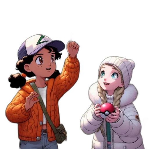 hat, jacket, weapon, staff, pixel art, concept art, cartoon, anime transparent PNG cut-out