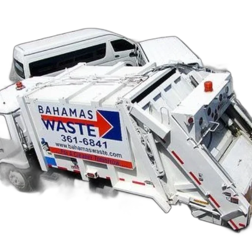 car, weapon, robot, photorealistic, white, garbage, truck, bahamas transparent PNG cut-out