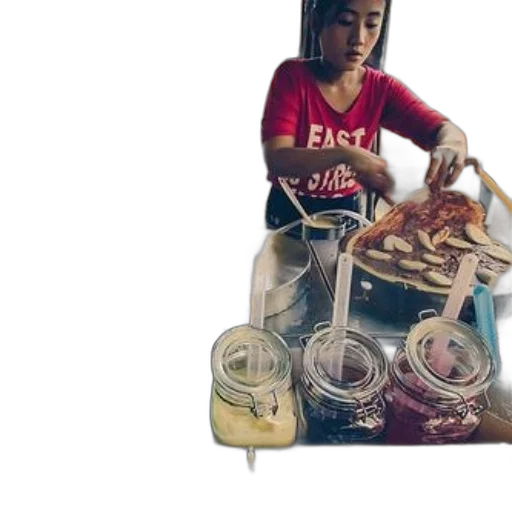 food, jewelry, 3d render, street, vendor, prepares, crepes, various transparent PNG cut-out