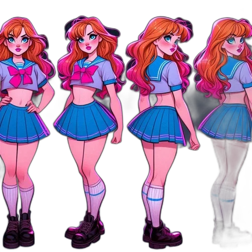 dress, concept art, cartoon, vaporwave, pixel art, neon lights, neon, pastel transparent PNG cut-out
