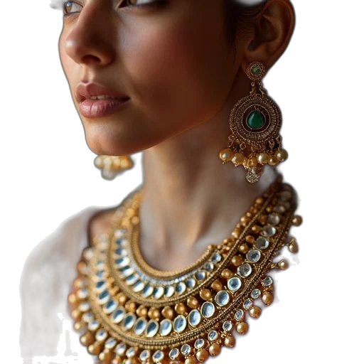 jewelry, crown, face, photorealistic transparent PNG cut-out