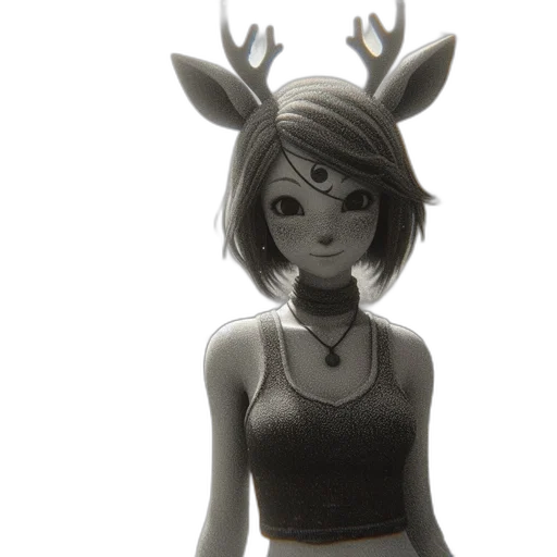 mask, creature, animal, crown, 3d render, concept art, fantasy art, anime transparent PNG cut-out