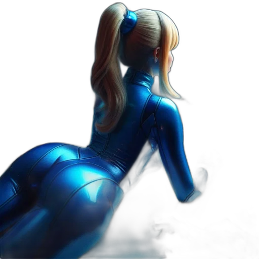 robot, dress, weapon, concept art, comic book art, 3d render, anime, neon lights transparent PNG cut-out
