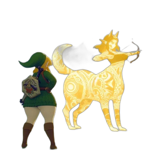 staff, animal, mask, concept art, pixel art, fantasy art, 3d render, green transparent PNG cut-out