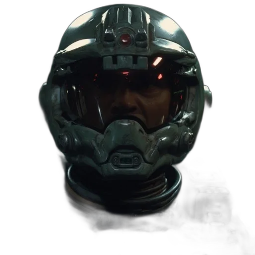 mask, face, robot, weapon, concept art, cyberpunk, comic book art, photorealistic transparent PNG cut-out