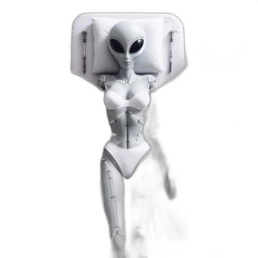 robot, jewelry, mask, staff, concept art, 3d render, cyberpunk, fantasy art transparent PNG cut-out