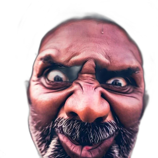mask, face, creature, animal, photorealistic, watercolor, concept art, comic book art transparent PNG cut-out