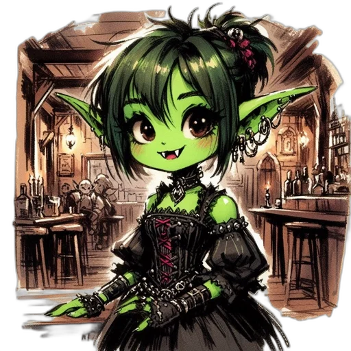 staff, fantasy art, concept art, pixel art, anime, green, chibi-style, animated transparent PNG cut-out