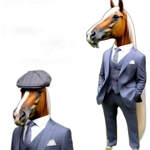 hat, animal, mask, jacket, concept art, 3d render, photorealistic, fantasy art transparent PNG cut-out