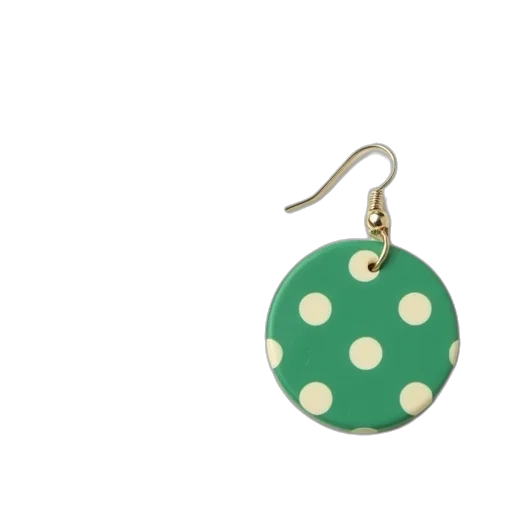 jewelry, green, small, polka transparent PNG cut-out