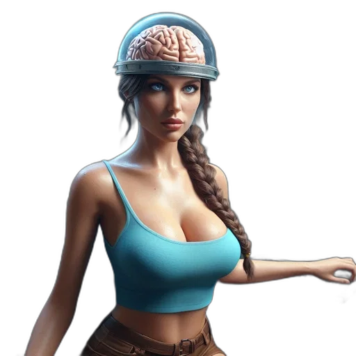hat, jewelry, concept art, 3d render, fantasy art, photorealistic, blue, hi-tech transparent PNG cut-out
