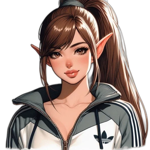 face, staff, jacket, dragon, fantasy art, anime, pixel art, concept art transparent PNG cut-out