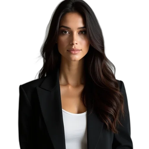 jacket, staff, dress, jewelry, photorealistic, dark, earth tones, woman transparent PNG cut-out