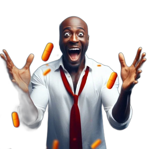 food, staff, concept art, photorealistic, comic book art, 3d render, man, white transparent PNG cut-out