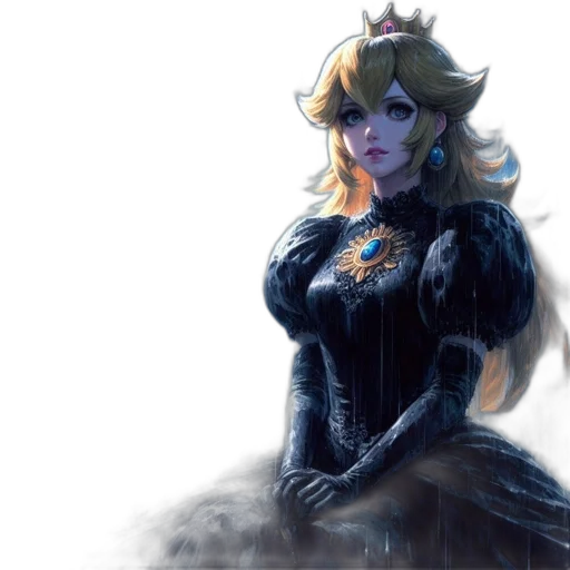 crown, dress, mask, fantasy art, concept art, pixel art, watercolor, dark transparent PNG cut-out