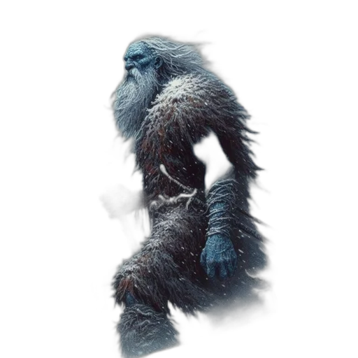 creature, animal, staff, concept art, fantasy art, 3d render, photorealistic, blue transparent PNG cut-out
