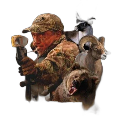 animal, staff, weapon, concept art, photorealistic, earth tones, adventurous, hunting transparent PNG cut-out