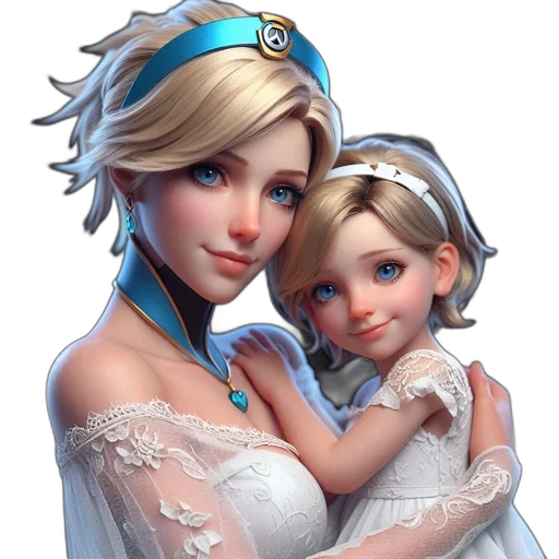 crown, face, concept art, photorealistic, 3d render, fantasy art, snow, blue transparent PNG cut-out