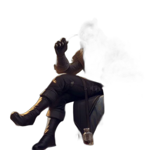 staff, mask, robot, weapon, concept art, fantasy art, 3d render, pixel art transparent PNG cut-out