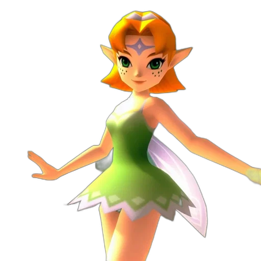 dress, crown, staff, 3d render, concept art, fantasy art, pixel art, green transparent PNG cut-out