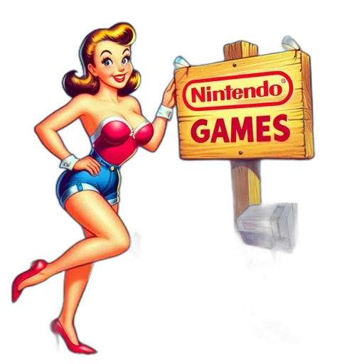 dress, pixel art, concept art, 3d render, comic book art, pin-up, style, woman transparent PNG cut-out