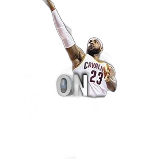 pixel art, book, cover, featuring, basketball, player, cleveland, cavaliers transparent PNG cut-out