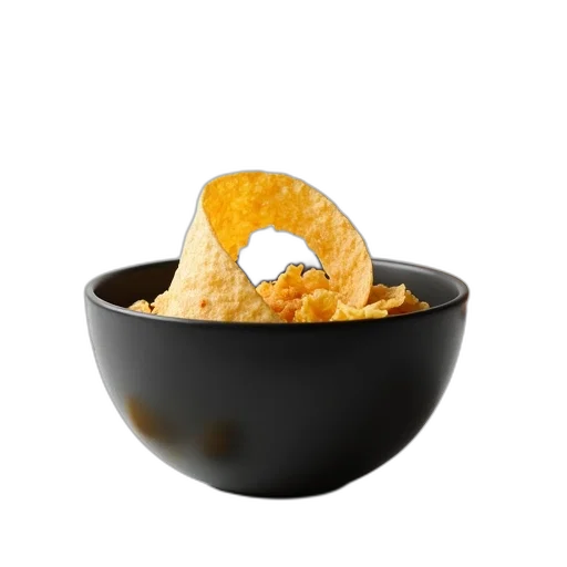 food, hat, crown, mask, 3d render, photorealistic, concept art, black transparent PNG cut-out
