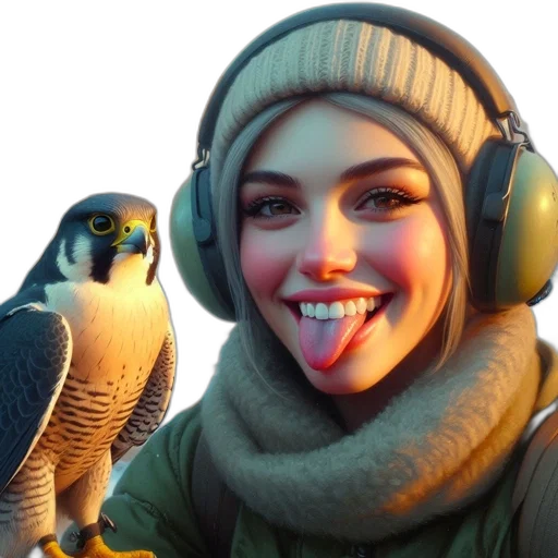 face, hat, animal, jacket, photorealistic, concept art, 3d render, cartoon transparent PNG cut-out