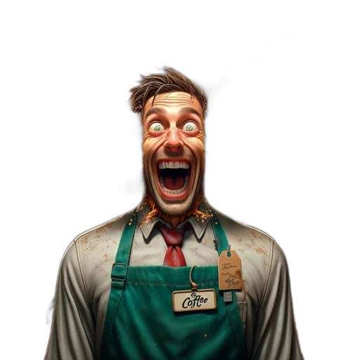 staff, face, mask, robot, photorealistic, concept art, comic book art, 3d render transparent PNG cut-out