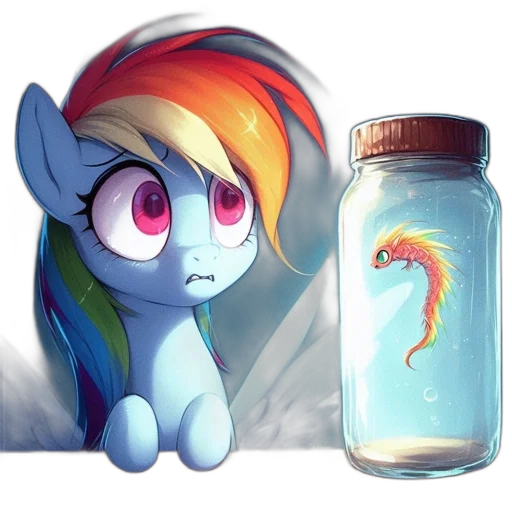 bottle, concept art, pixel art, fantasy art, watercolor, fire, rainbow, dash transparent PNG cut-out