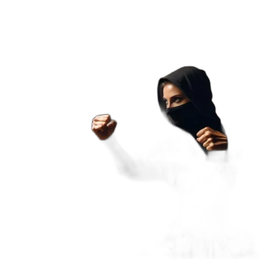 mask, face, weapon, jacket, concept art, pixel art, photorealistic, 3d render transparent PNG cut-out