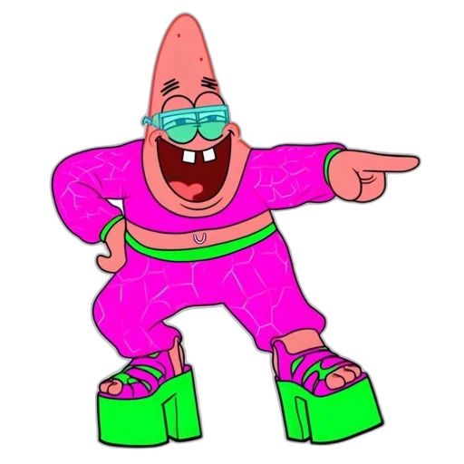 jacket, creature, animal, shoes, cartoon, vaporwave, concept art, 3d render transparent PNG cut-out