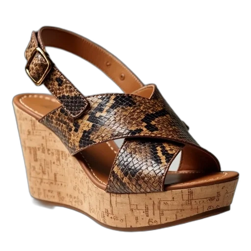 shoes, women, sandal, snake transparent PNG cut-out