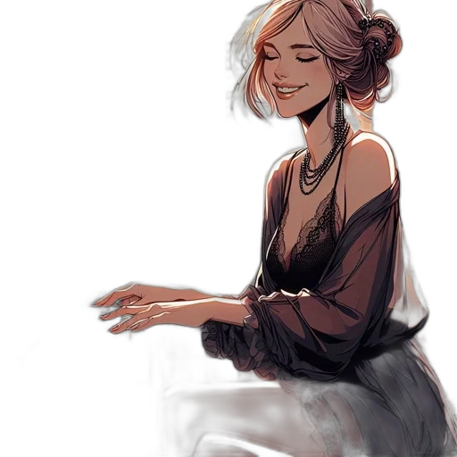 dress, face, crown, staff, watercolor, concept art, fantasy art, oil painting transparent PNG cut-out