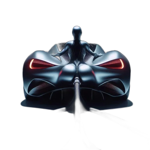 mask, car, robot, shoes, concept art, 3d render, photorealistic, expansive transparent PNG cut-out